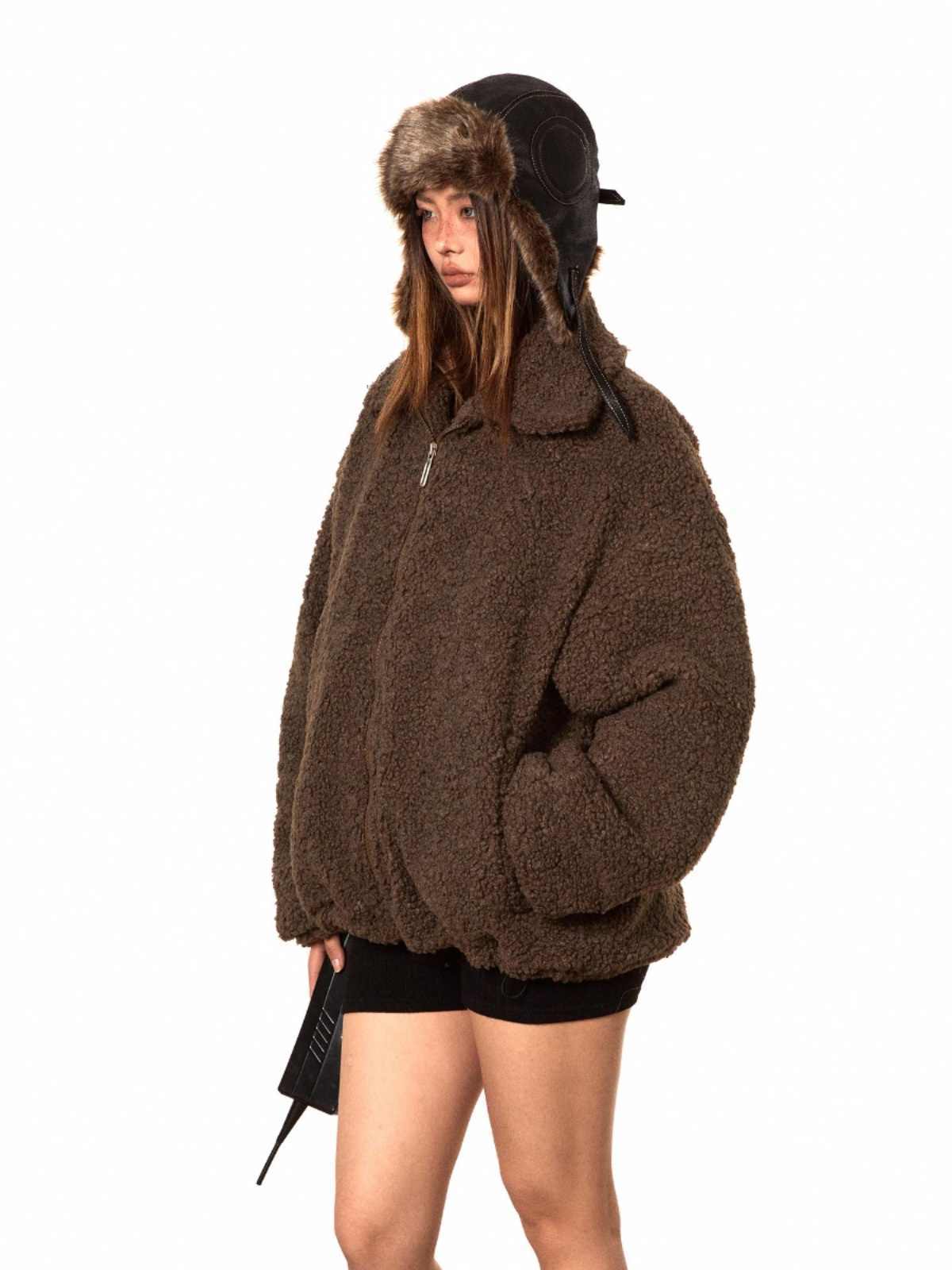 Solid Color Women's Winter Clothes Casual Versatile Outerwear
