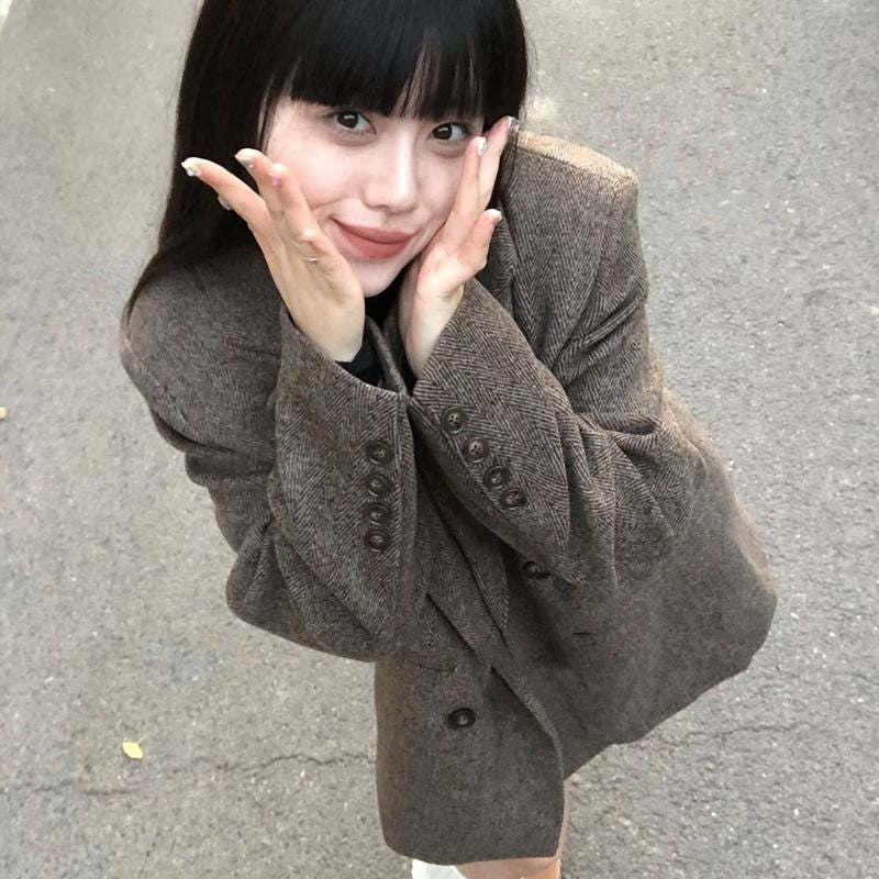 Loose Temperament Casual Thickening Woolen Coat