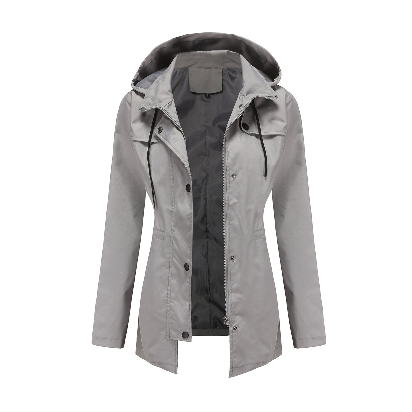 Women's Mid-length Cardigan Hooded Coat