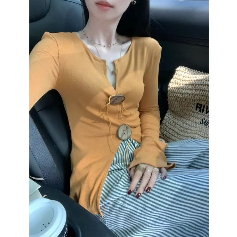Slimming And Slimming Retro Style Top