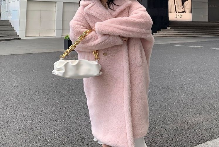 Sheep Shearing Coat Women's Mid-length Fur