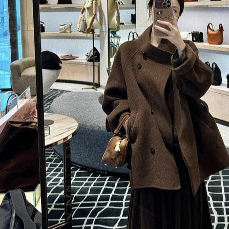 Cashmere Double-faced Woolen Goods Short Coat
