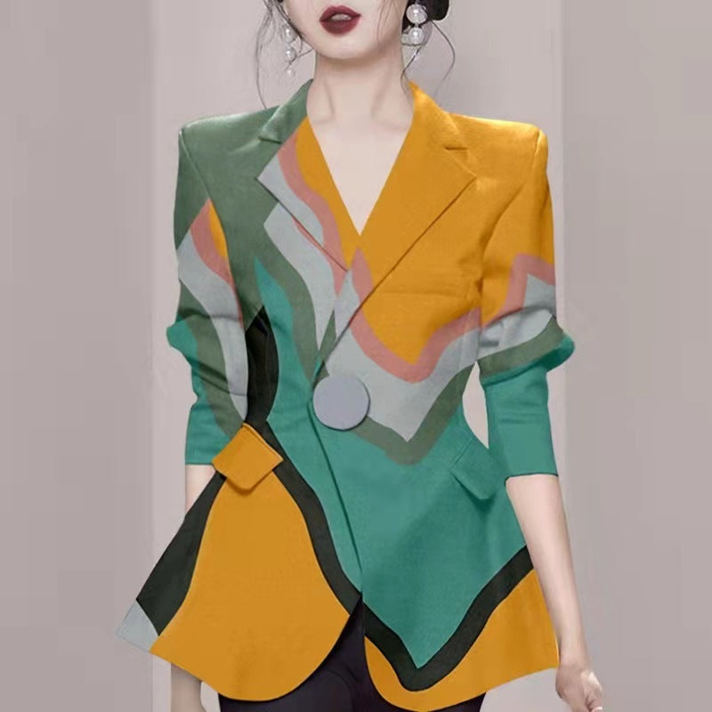 Royal Sister Suit Jacket Women's Highend Professional Spring Color Top