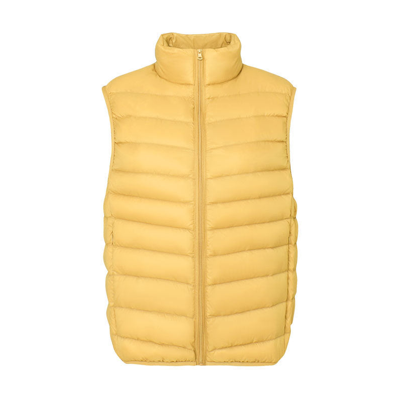 Stand Collar Outer Wear Slimming Plus Size Down Vest Vest
