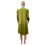 Sequin Stitching Featured Dress Women's Windbreaker