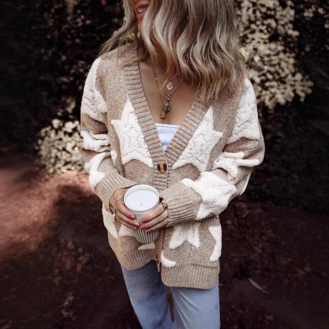 Autumn And Winter Single Row Multi-buckle Woolen Coat