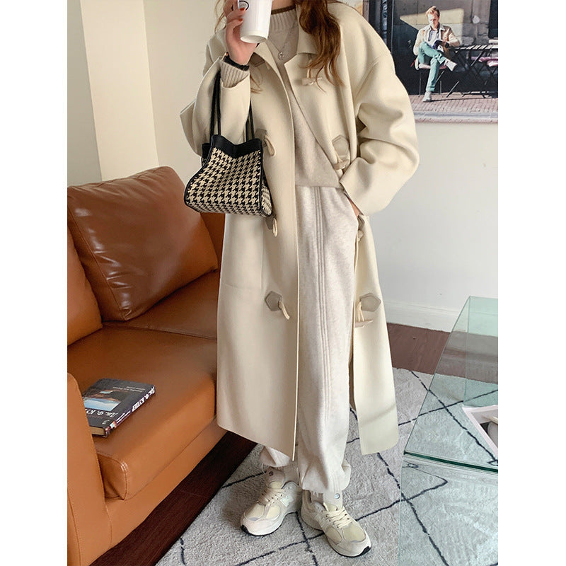 Loose Fashion Casual Woolen Mid-length Coat
