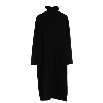 Women's Inner Wear Autumn And Winter High Collar Mid-length Temperament Overknee Sweater Long Dress