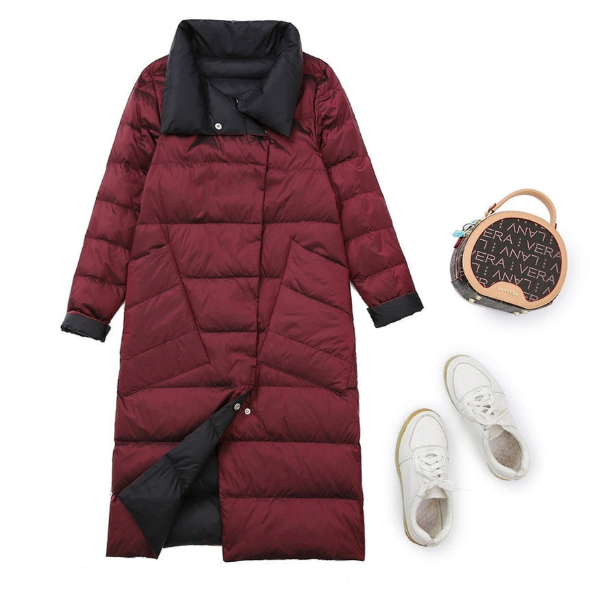 Lightweight Down Jacket Duck Down Winter New Mid-length