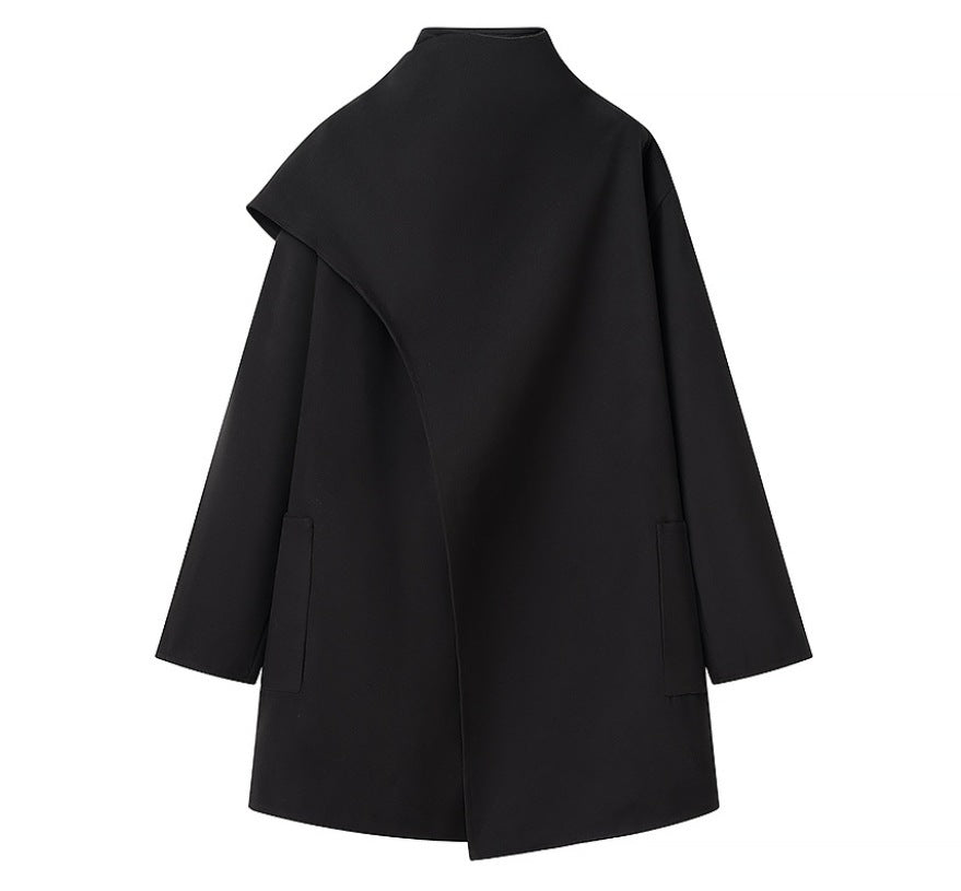 Women's Fashionable Comfortable Collar Woolen Coat