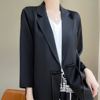 Spring And Summer V-neck Loose Suit Women