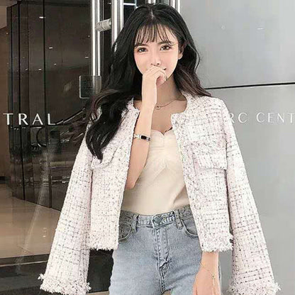 Women's Sweet Pure Slim Short Woolen Coat