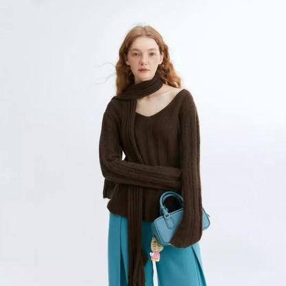 Pull Bedford simple et amincissant en velours côtelé