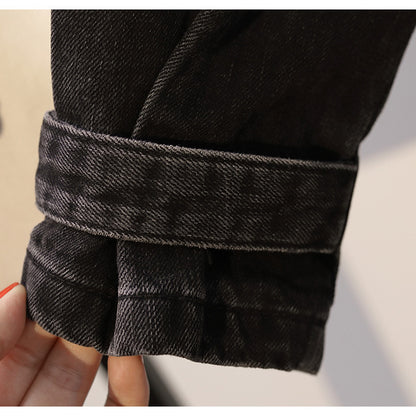 New plus size fashionable denim zipper jacket