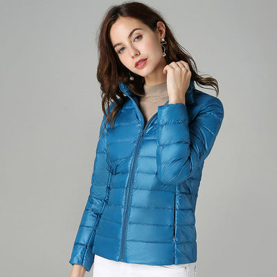 Short Light And Thick Thermal Slim Fit White Duck Down Fashionable Jacket