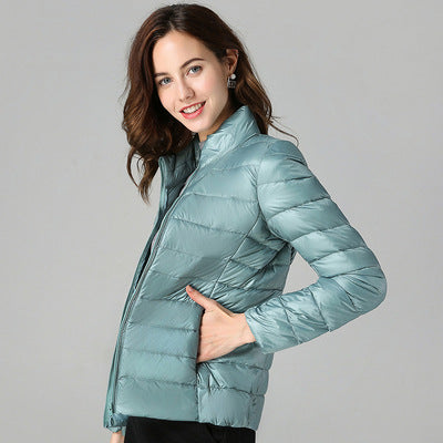 Short Light And Thick Thermal Slim Fit White Duck Down Fashionable Jacket
