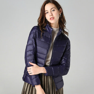 Short Light And Thick Thermal Slim Fit White Duck Down Fashionable Jacket