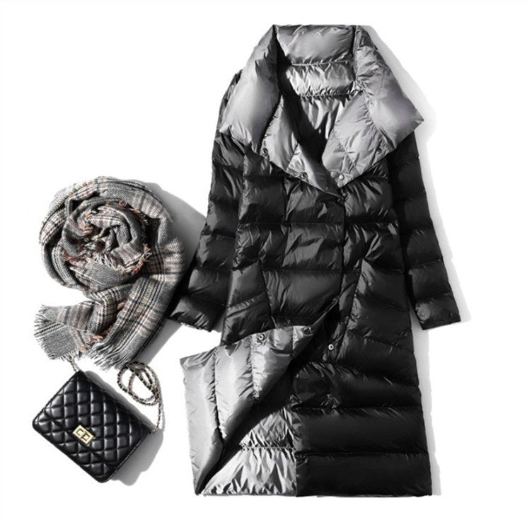 Lightweight Down Jacket Duck Down Winter New Mid-length