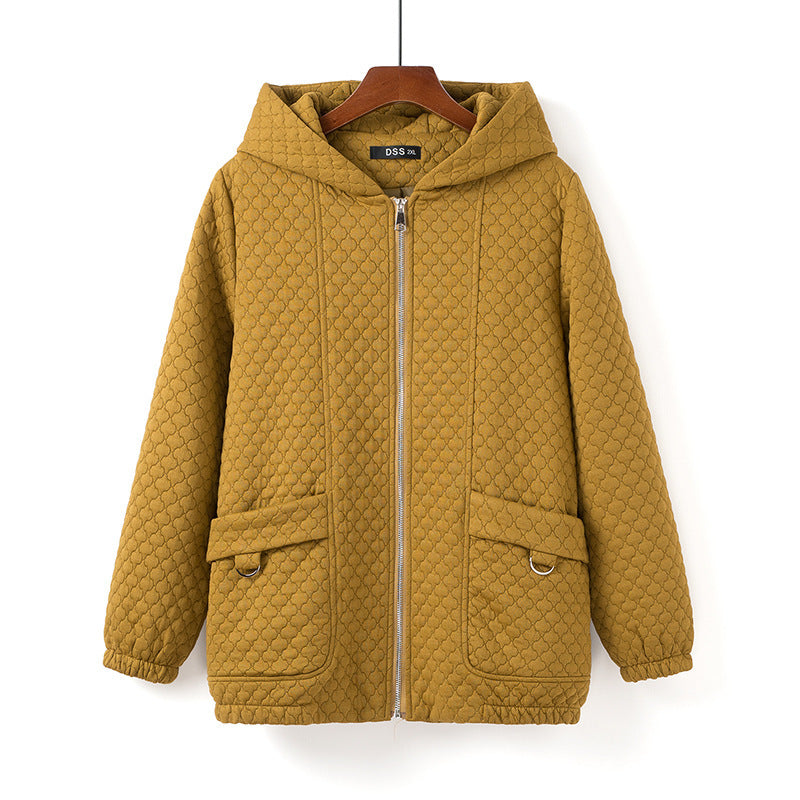 Loose All-match Casual Hooded Enkianthus Chinensis Knitted Jacket