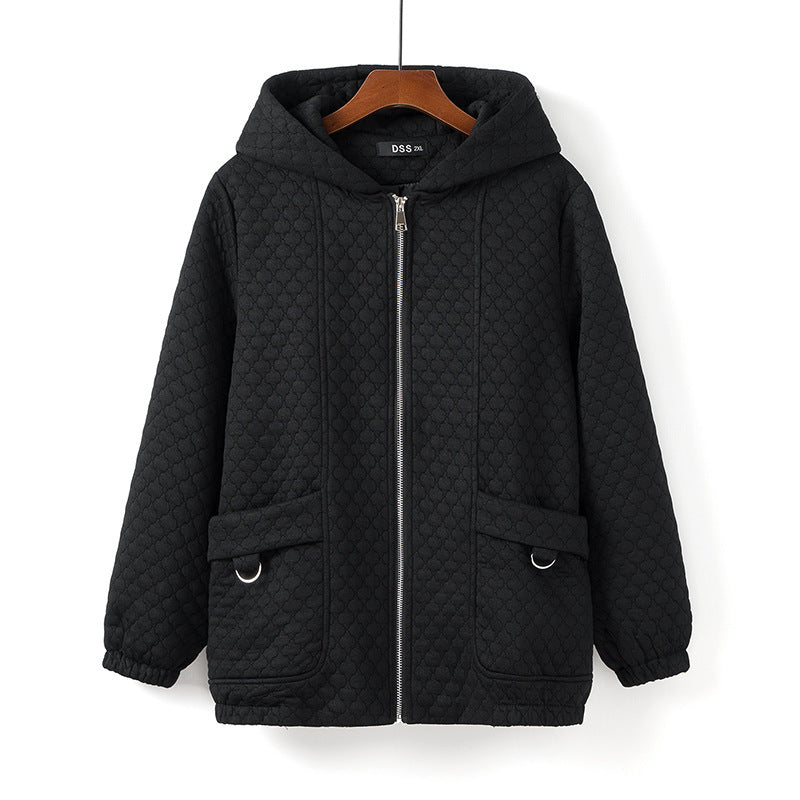 Loose All-match Casual Hooded Enkianthus Chinensis Knitted Jacket