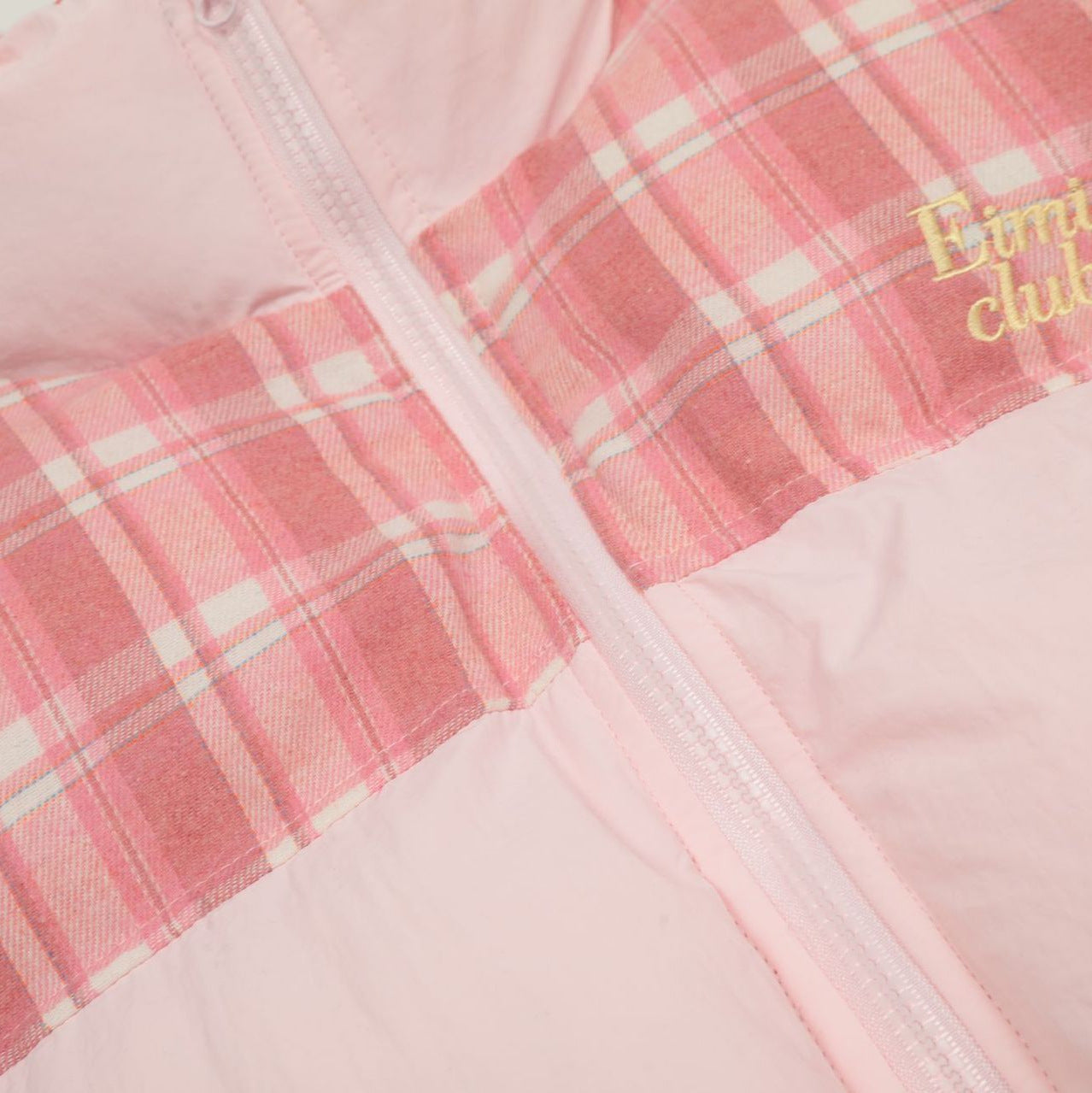 Sweet Girl Plaid Stitching High Quality Cotton Coat Jacket