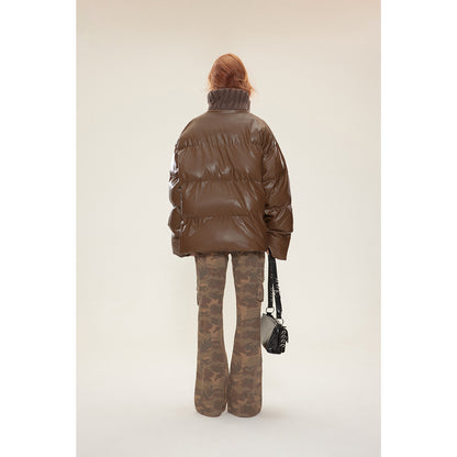 Cotton-padded Coat Stand-up Collar Thermal Loose Fashionable Jacket