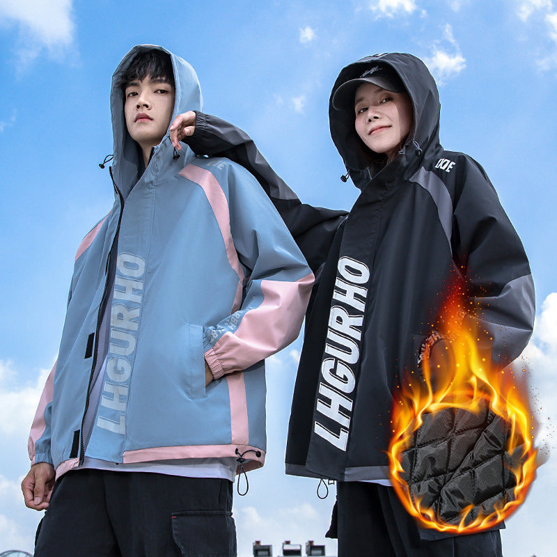 Couple's Cotton Coat Jacket Thickened