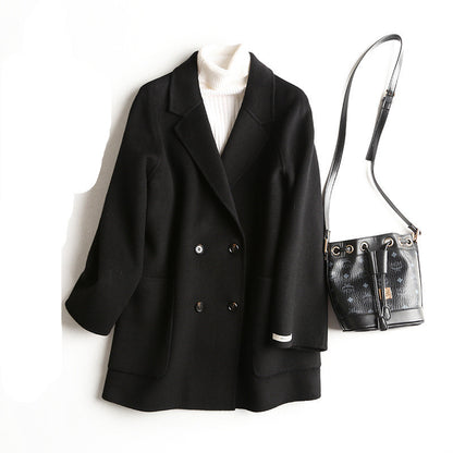Vintage loose double faced cashmere suit coat