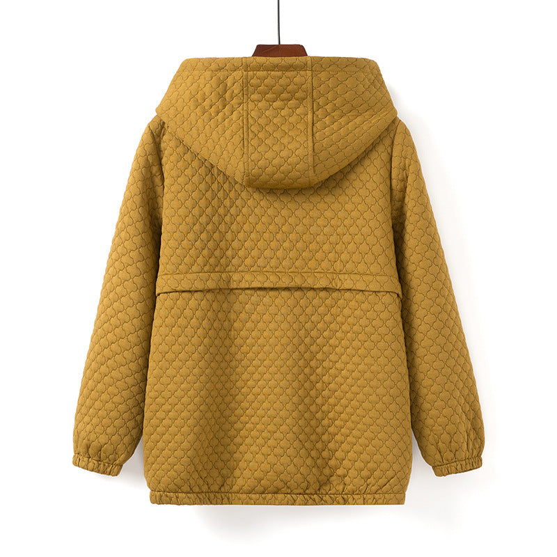 Loose All-match Casual Hooded Enkianthus Chinensis Knitted Jacket