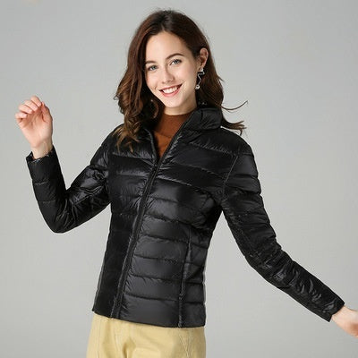 Short Light And Thick Thermal Slim Fit White Duck Down Fashionable Jacket