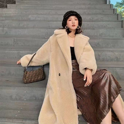 Sheep Shearing Coat Women's Mid-length Fur