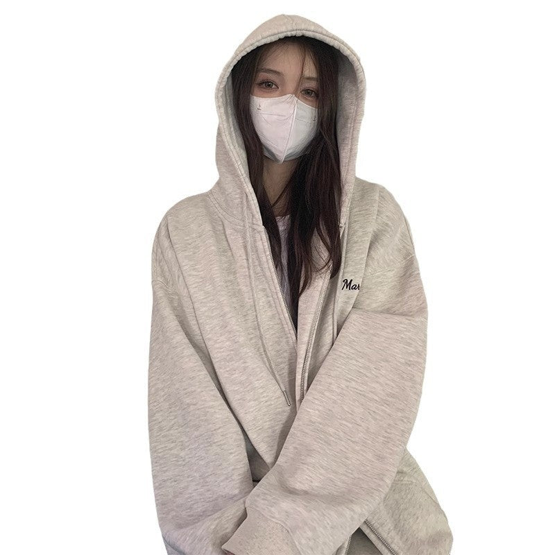 Pull femme gris sport début d'automne