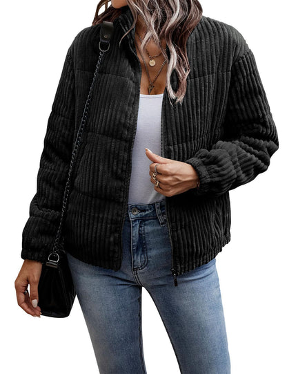 Veste légère à cordon de serrage et poche courte