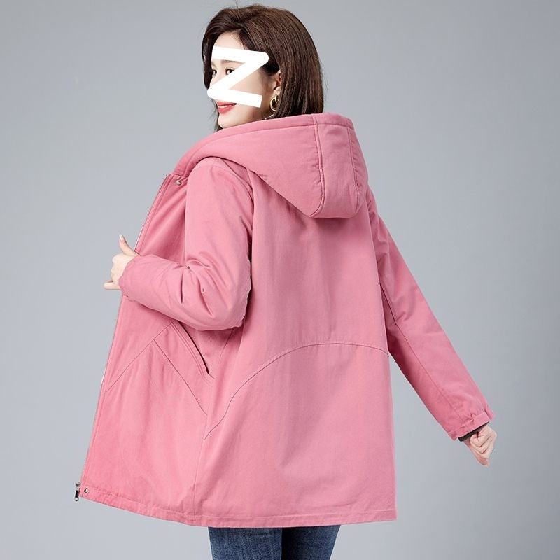 Loose Middle-aged And Elderly Casual Cotton-padded Jacket Women