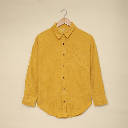 Solid Color Shirt Women's Autumn And Winter Breasted Lapel
