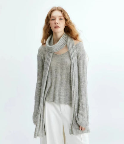Pull Bedford simple et amincissant en velours côtelé