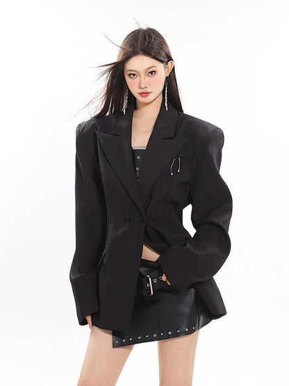 Women's Loose Waist-tight Suit Jacket