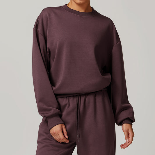 Spring Crew Neck Casual Women's Sweater Loose Long Sleeve