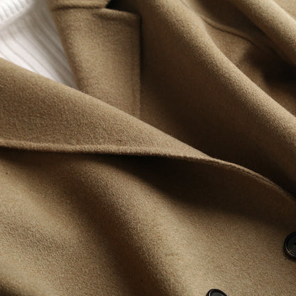 Vintage loose double faced cashmere suit coat