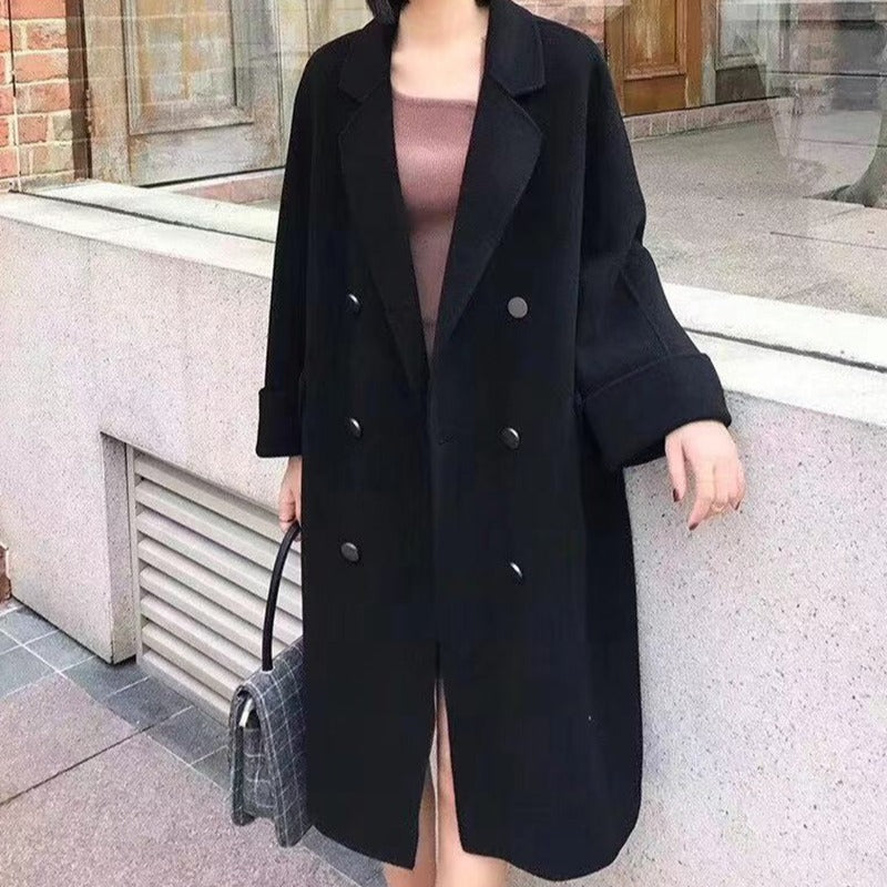 Cashmere woolen coat