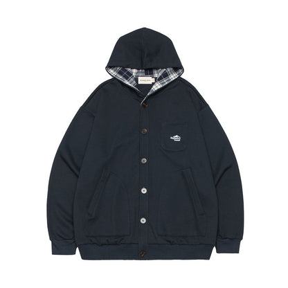 Retro Cardigan Hoodie Fashion Brand Idle Style Couple's Tops