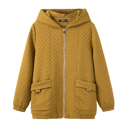 Loose All-match Casual Hooded Enkianthus Chinensis Knitted Jacket