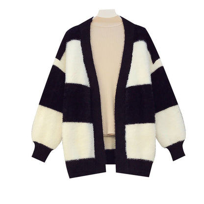 Fashion loose sweater cardigan