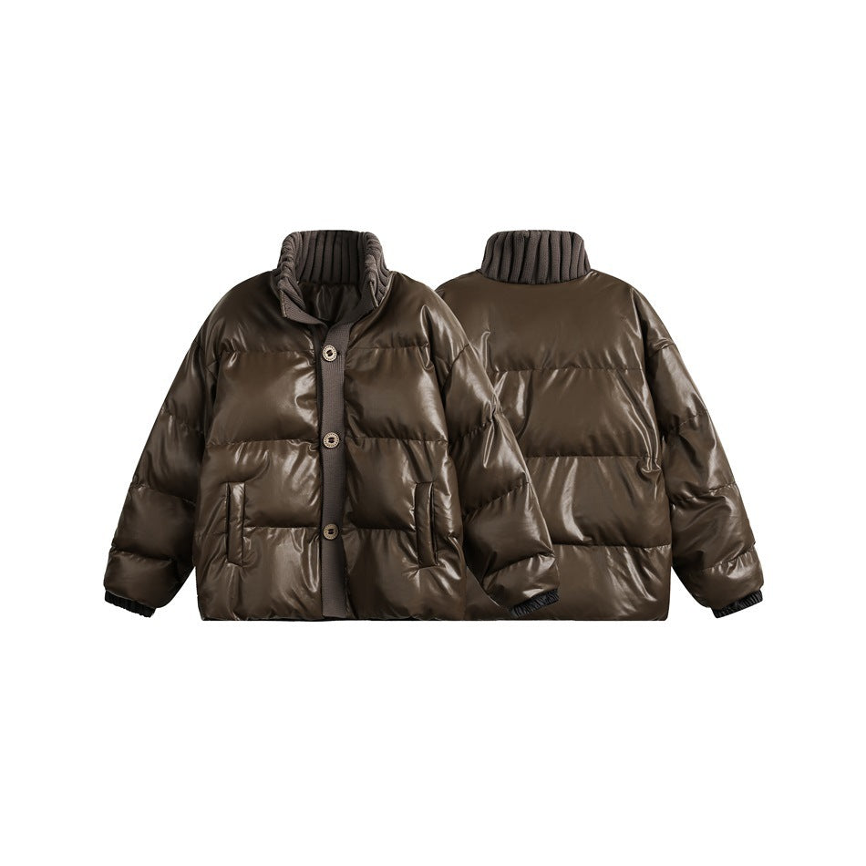 Cotton-padded Coat Stand-up Collar Thermal Loose Fashionable Jacket