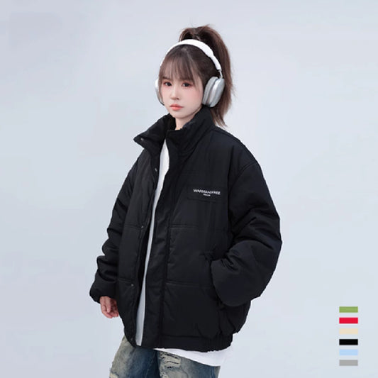 Autumn And Winter Thickening Couple Puffer Jacket Coat