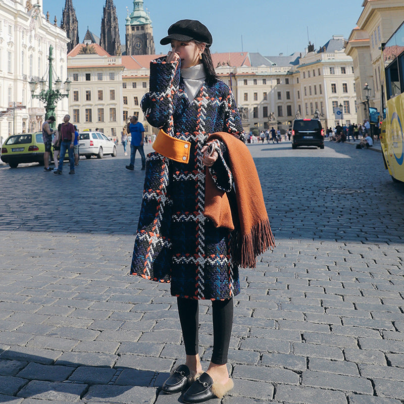 Loose And Thin Small Quilted Woolen Coat Trend