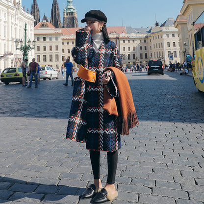 Loose And Thin Small Quilted Woolen Coat Trend
