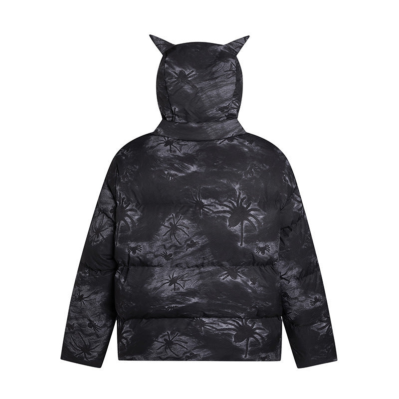 Retro Stand-up Collar Thermal Cotton-padded Loose All-match Couple