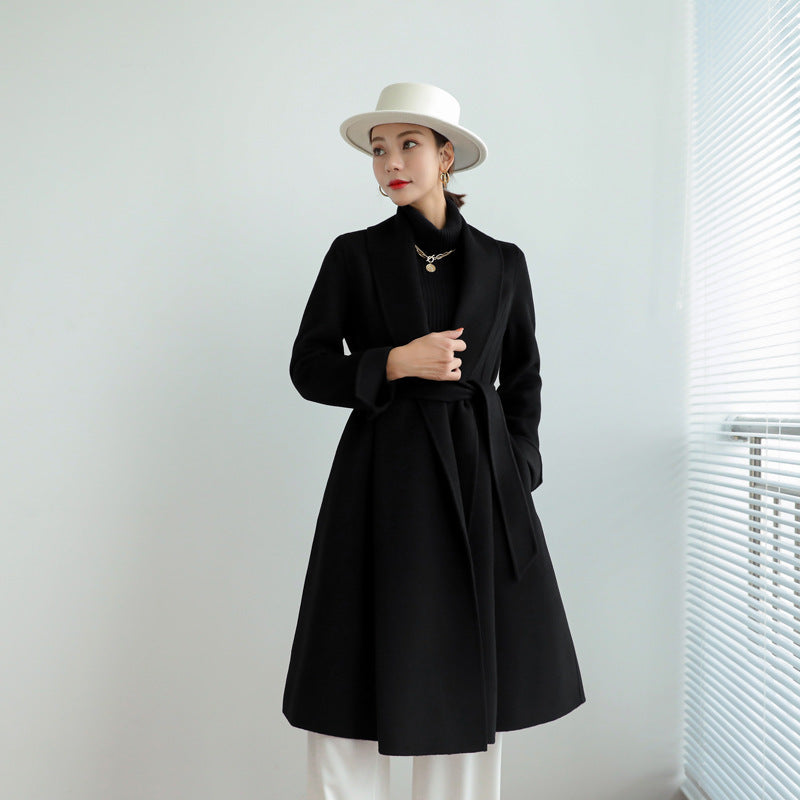 Lapel Lace Ladies Dress