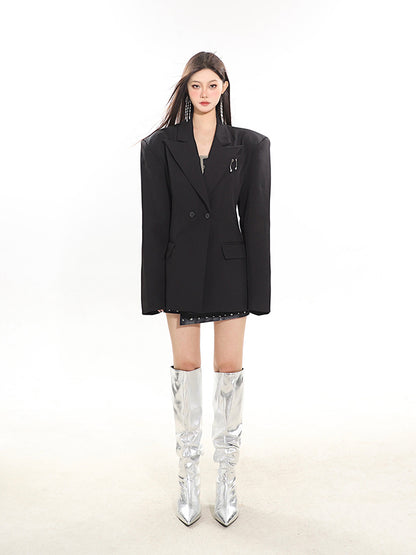 Women's Loose Waist-tight Suit Jacket